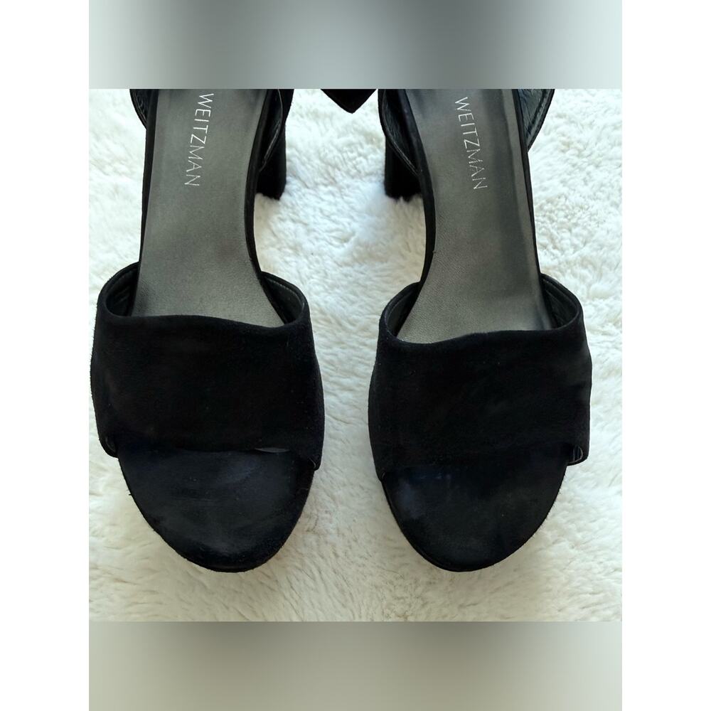 Stuart Weitzman women suede high heel sandals size 8.5 US - Picture 4 of 11